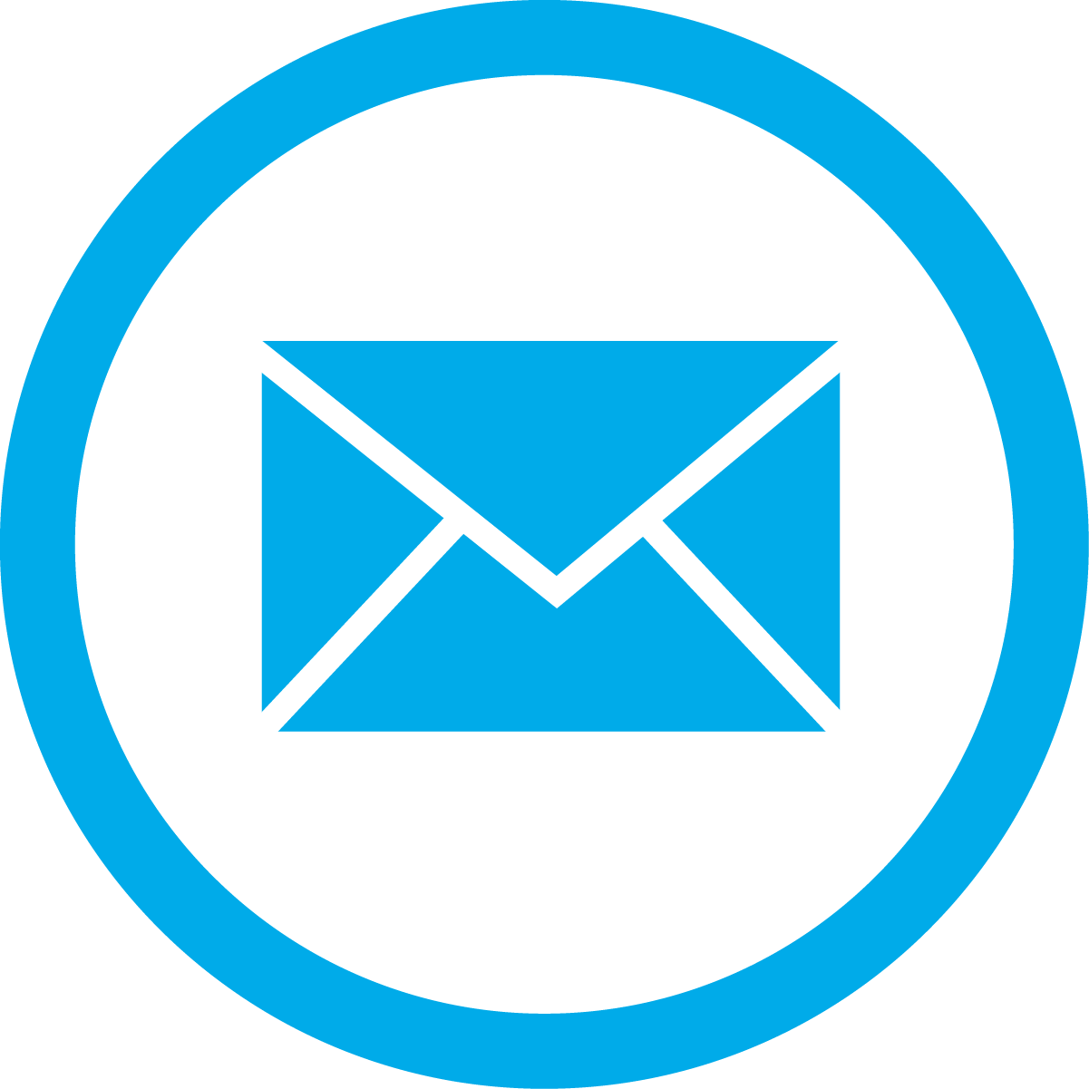 blue email box circle png transparent icon 2